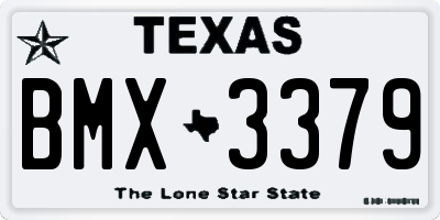 TX license plate BMX3379