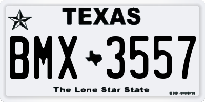 TX license plate BMX3557