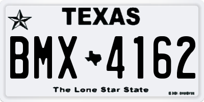 TX license plate BMX4162