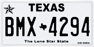TX license plate BMX4294