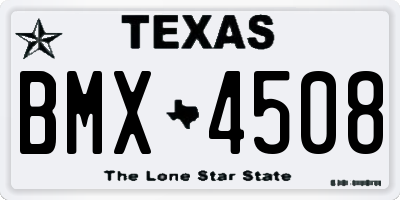 TX license plate BMX4508