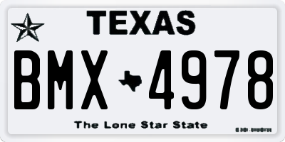 TX license plate BMX4978
