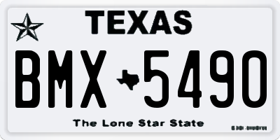 TX license plate BMX5490