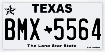 TX license plate BMX5564