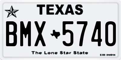 TX license plate BMX5740