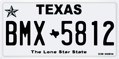 TX license plate BMX5812