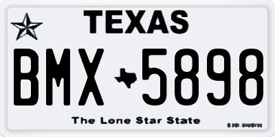 TX license plate BMX5898