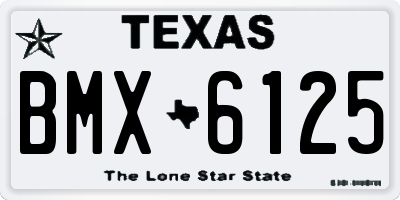 TX license plate BMX6125