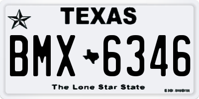 TX license plate BMX6346