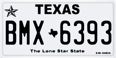 TX license plate BMX6393