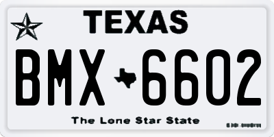 TX license plate BMX6602