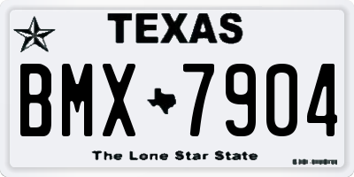 TX license plate BMX7904