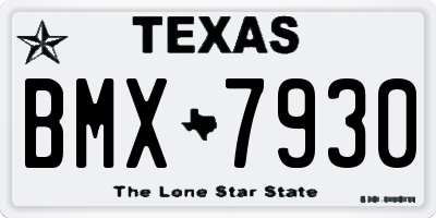 TX license plate BMX7930