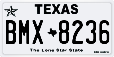 TX license plate BMX8236