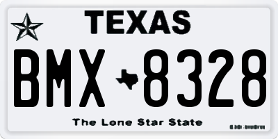 TX license plate BMX8328