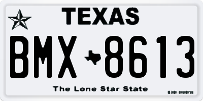 TX license plate BMX8613
