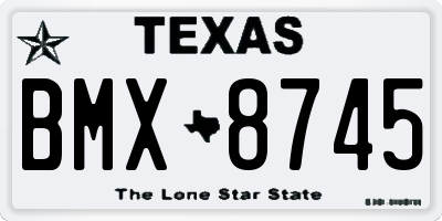 TX license plate BMX8745