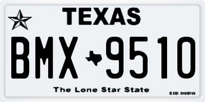 TX license plate BMX9510