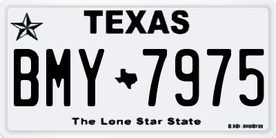 TX license plate BMY7975