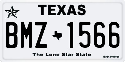 TX license plate BMZ1566