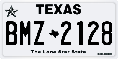 TX license plate BMZ2128