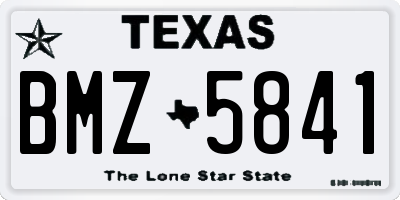 TX license plate BMZ5841