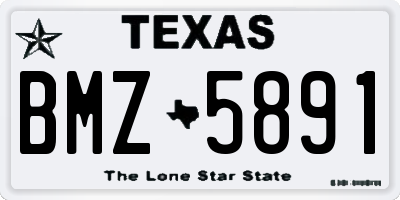 TX license plate BMZ5891