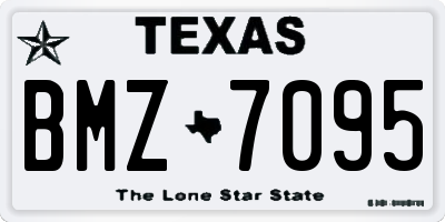 TX license plate BMZ7095