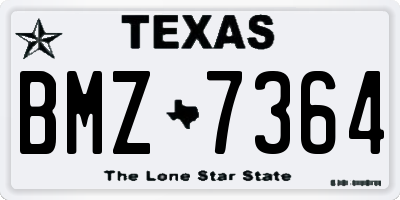 TX license plate BMZ7364