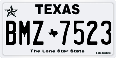 TX license plate BMZ7523