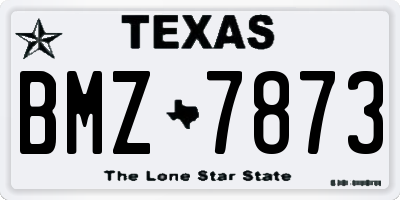 TX license plate BMZ7873