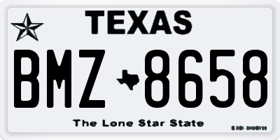 TX license plate BMZ8658