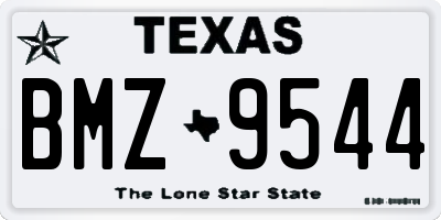 TX license plate BMZ9544