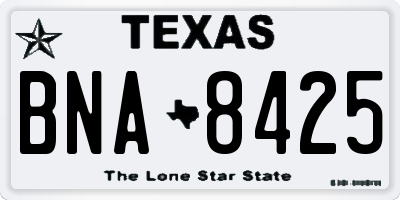 TX license plate BNA8425