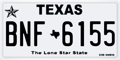 TX license plate BNF6155