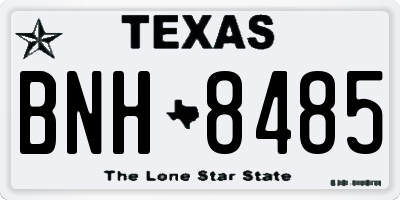 TX license plate BNH8485