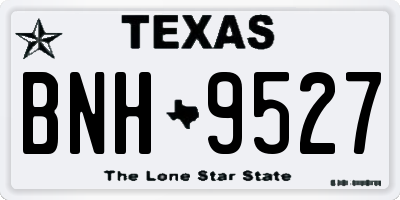 TX license plate BNH9527