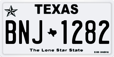 TX license plate BNJ1282