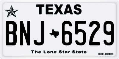 TX license plate BNJ6529