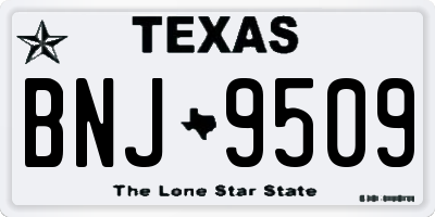 TX license plate BNJ9509