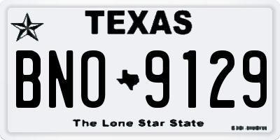 TX license plate BNO9129