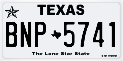 TX license plate BNP5741