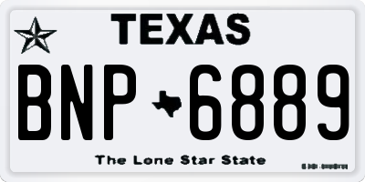 TX license plate BNP6889