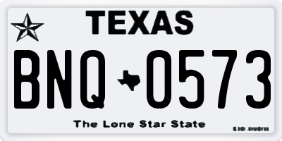 TX license plate BNQ0573