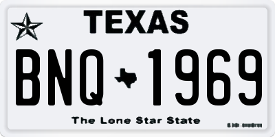 TX license plate BNQ1969