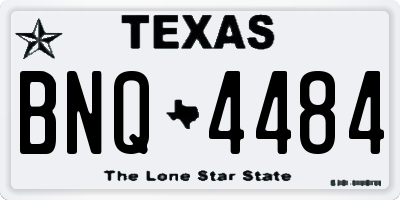 TX license plate BNQ4484
