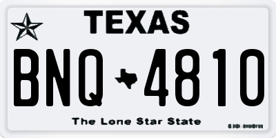 TX license plate BNQ4810