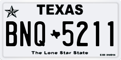 TX license plate BNQ5211