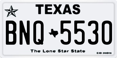 TX license plate BNQ5530