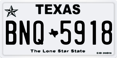 TX license plate BNQ5918